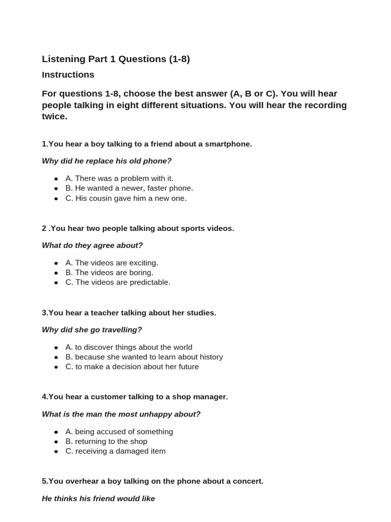 Final Listening Pet | PDF