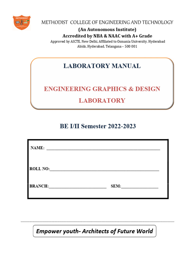 Engg Graphics Lab Manual CIVIL | PDF | Ellipse | Perpendicular