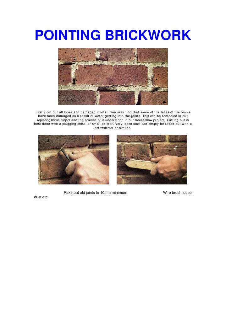 Pointing Brickwork | PDF | Mortar (Masonry) | Economic Sectors
