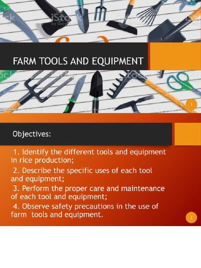 Farm Tools and Equipment | PDF