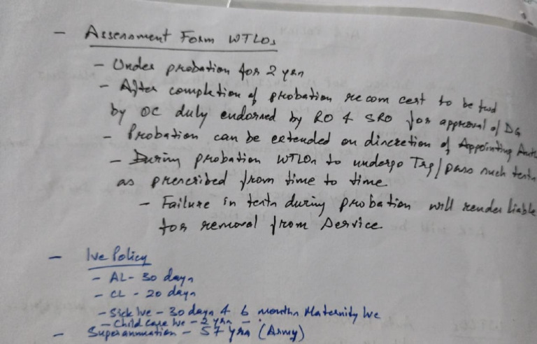 WTLOs Assessment Forms and Lve Checklist | PDF