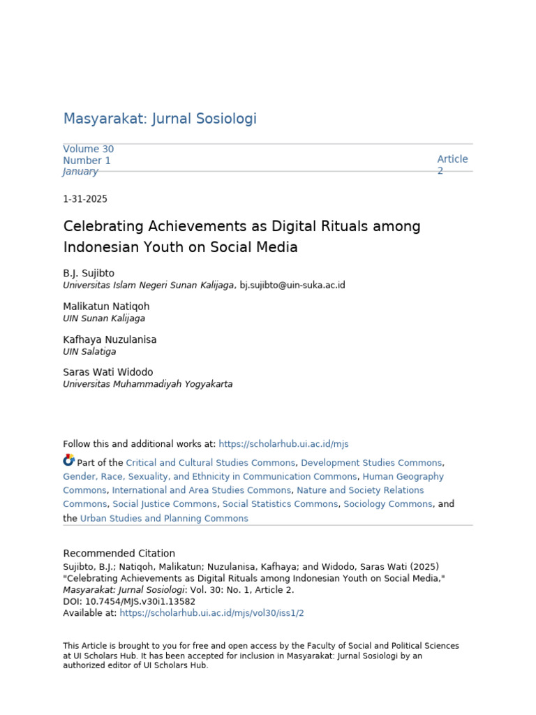 Youth Digital Rituals | PDF | Émile Durkheim | Rituals