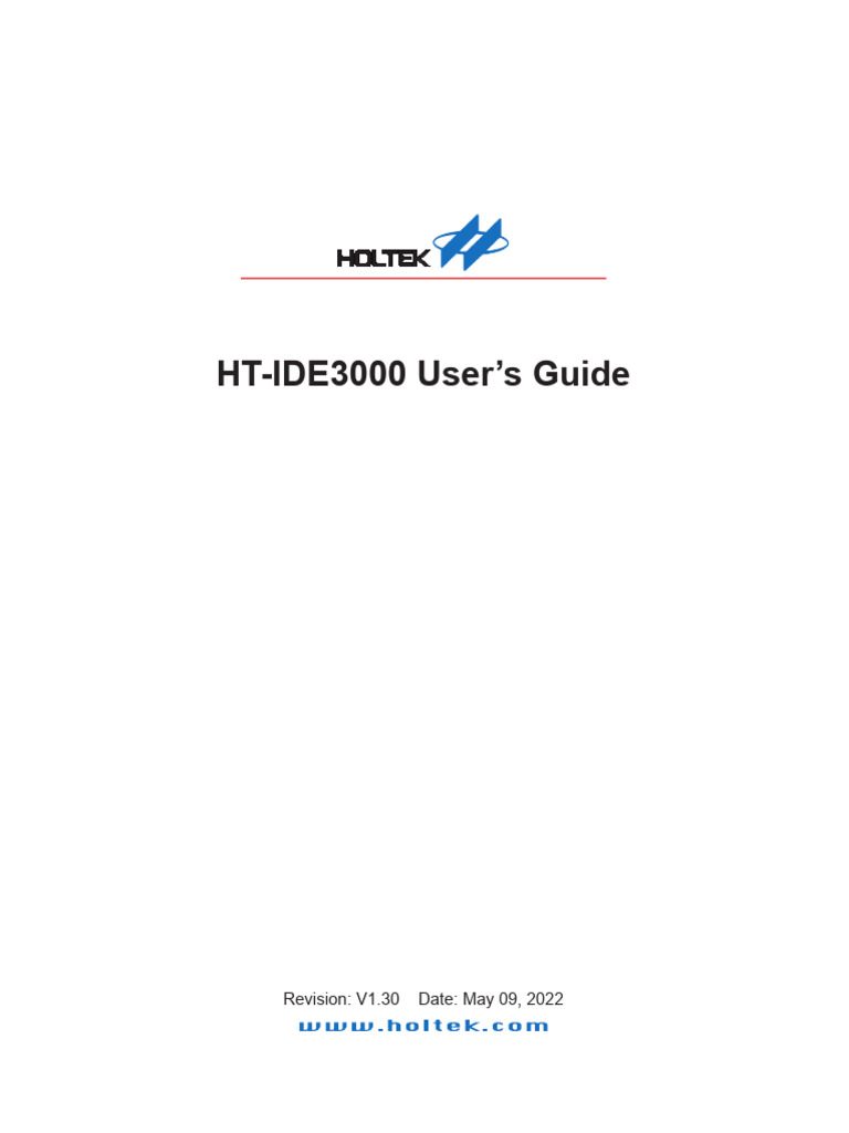 HT IDE3000UsersGuide (1252) | PDF | Integrated Development Environment ...