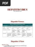 Hepatitis Viruses Overview Chart | PDF