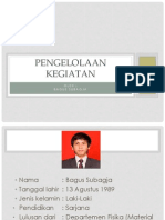 Pengelolaan Kegiatan