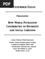Download IB EXTENDED ESSAY How Moral Pluralism Contributes to Diversity and Social Cohesion by Pinnapa Phetcharatana SN97746580 doc pdf