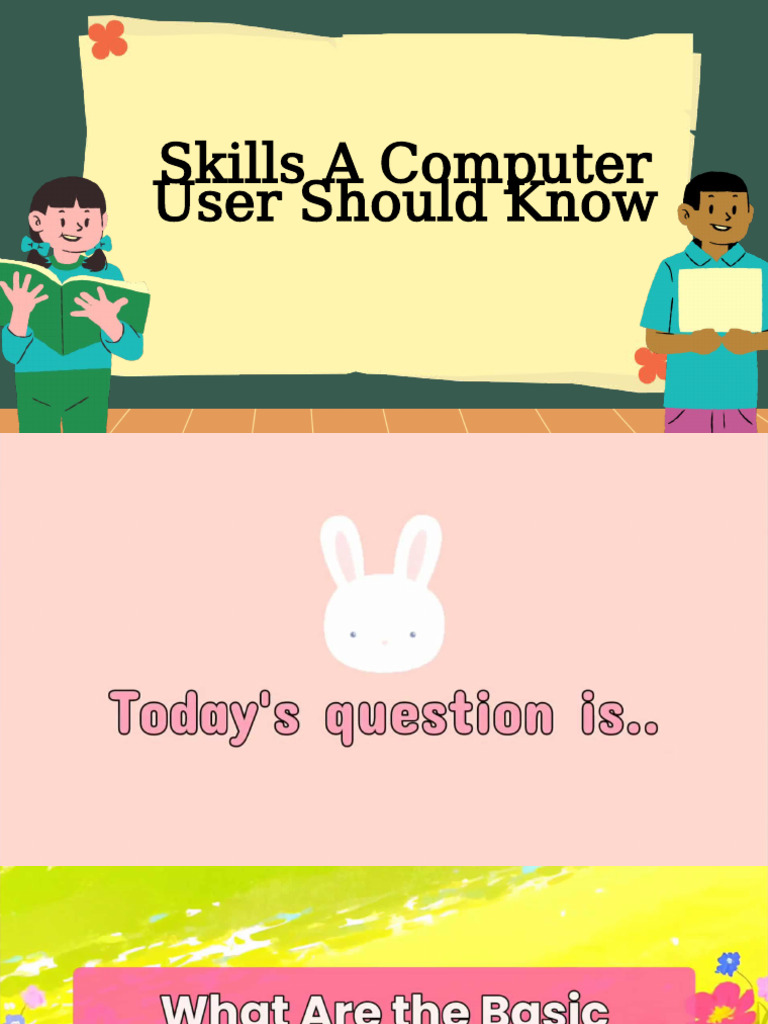 Skills of A Computer User | PDF