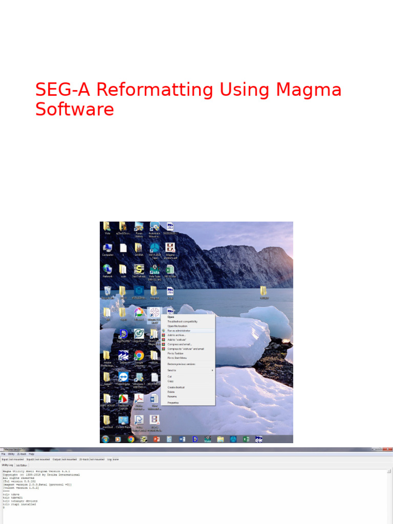 SEG-A Reformatting Using Magma Software | PDF