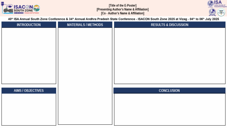 E-Poster Presentation Overview | PDF