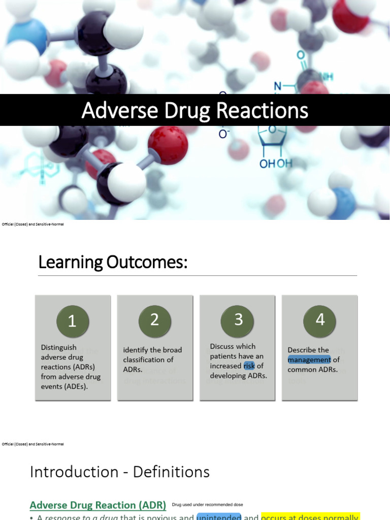 Understanding Adverse Drug Reactions | PDF | Health Care | Medical ...