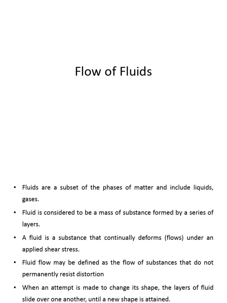 Understanding Fluid Flow Dynamics | PDF | Fluid Dynamics | Viscosity