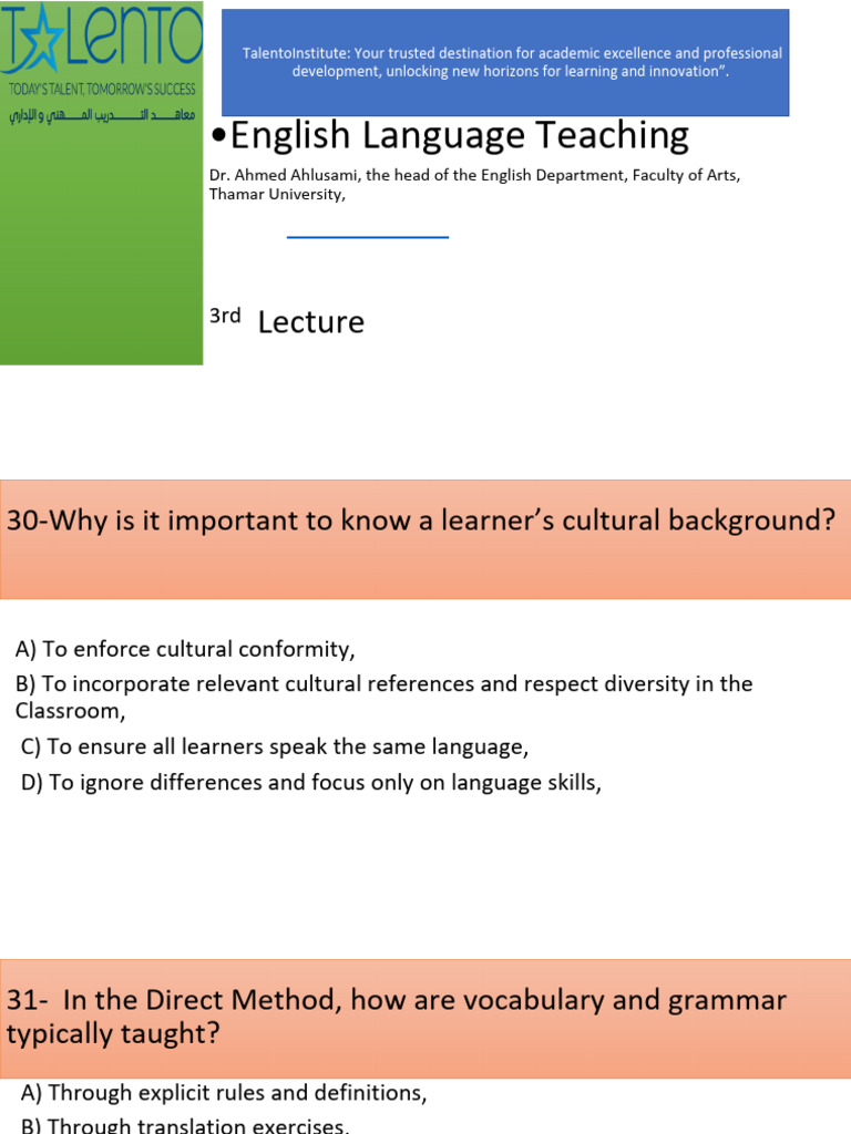 Effective Strategies in English Teaching | PDF | Language Education ...