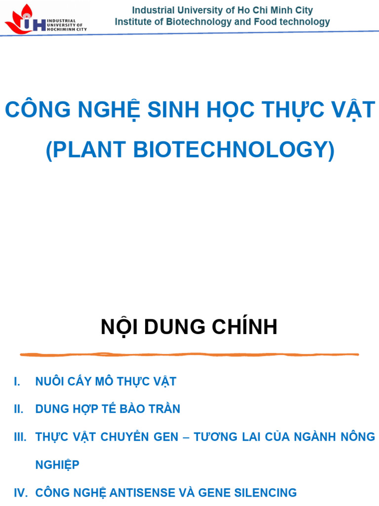 Chapter 5 - Plant Biotechnology | PDF