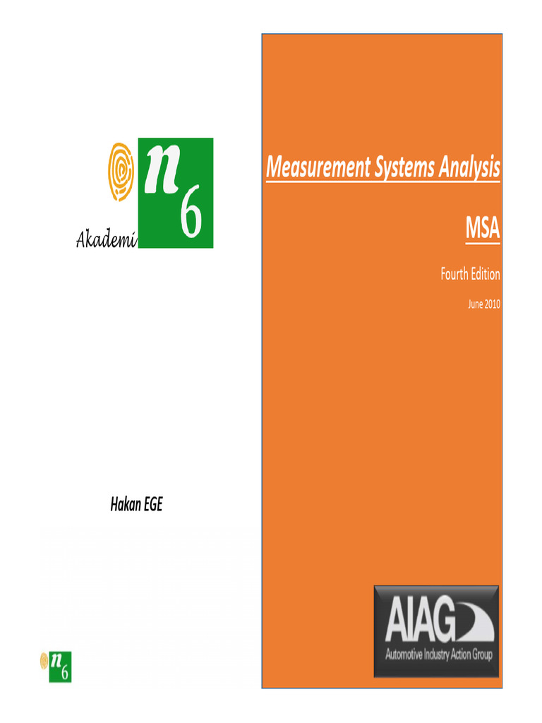Measurement Systems Analysis: Akademi | PDF