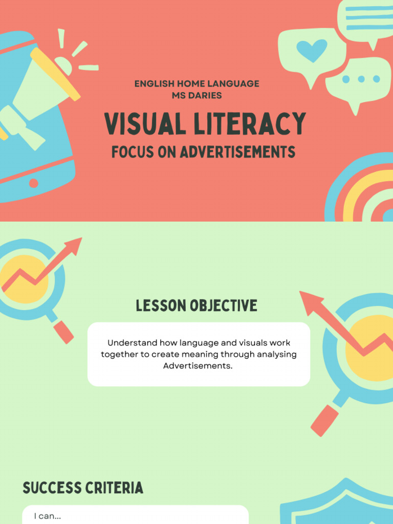 Visual Literacy - Advertisements | PDF