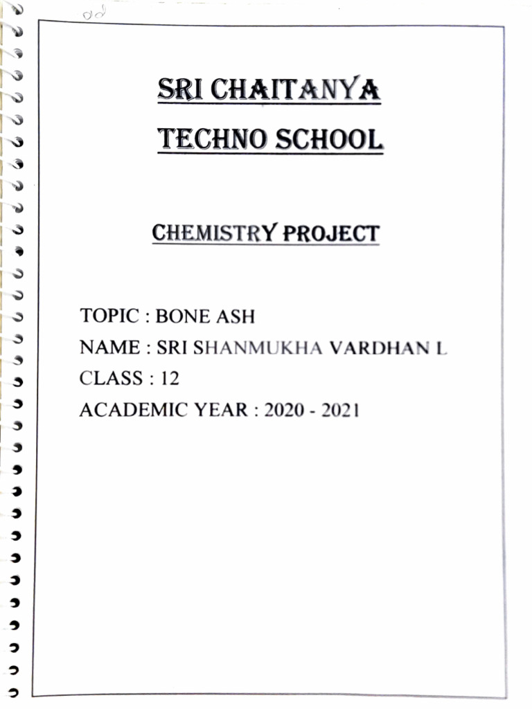 Bone Ash Analysis Chemistry Project | PDF | Bone | Osteoblast