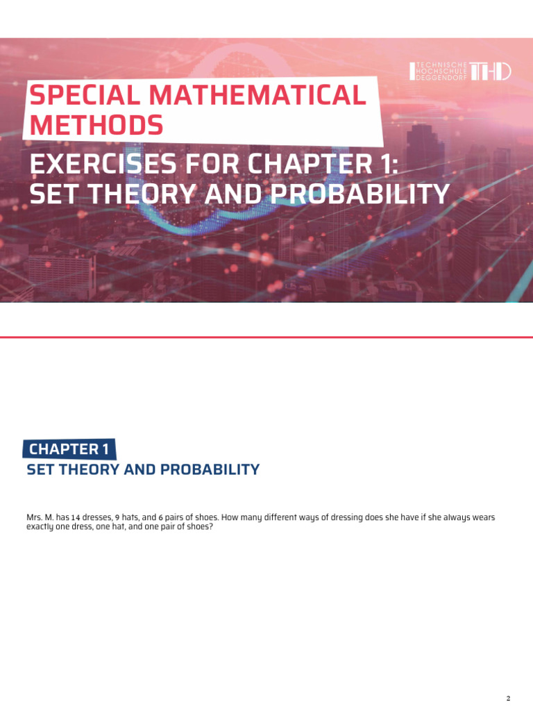 Set Theory and Probability Exercises | PDF | Probability | Applied ...