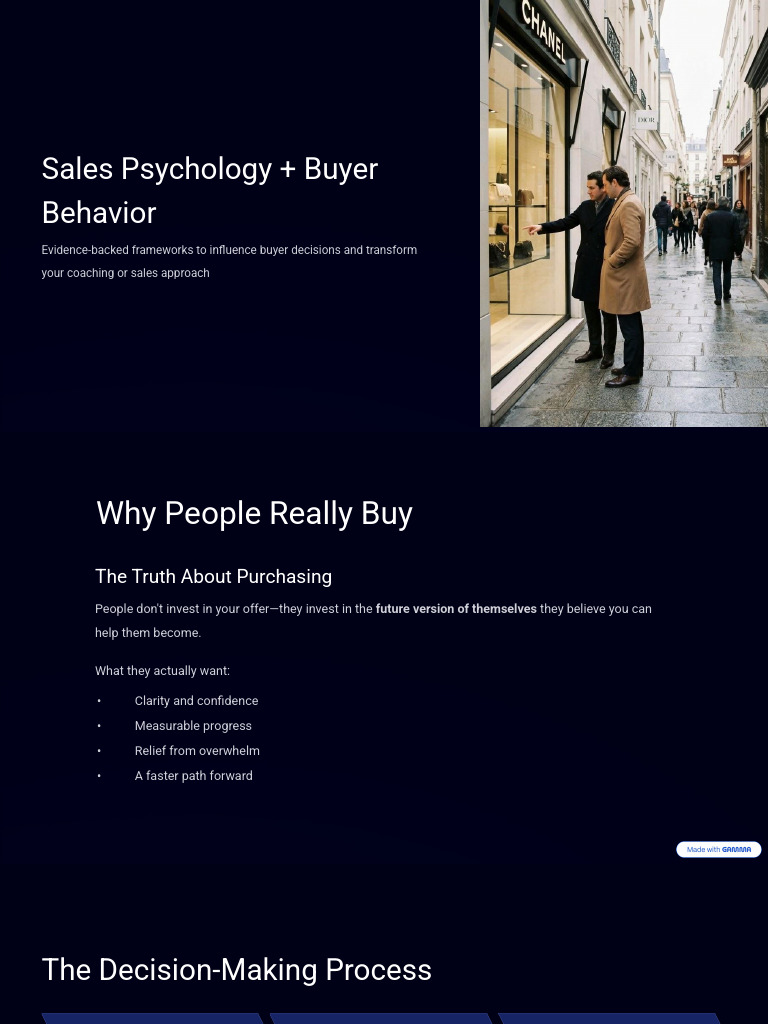 Sales Psychology + Buyer Behavior | PDF | Rationality | Behavior