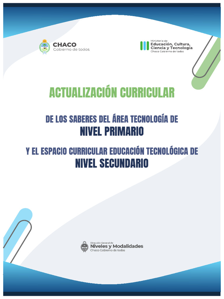 Actualización Curricular en Tecnología Chaco | PDF | Plan de estudios ...
