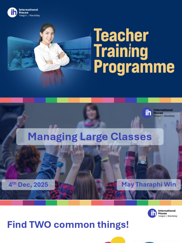 Strategies for Managing Large Classes | PDF | English As A Second Or ...