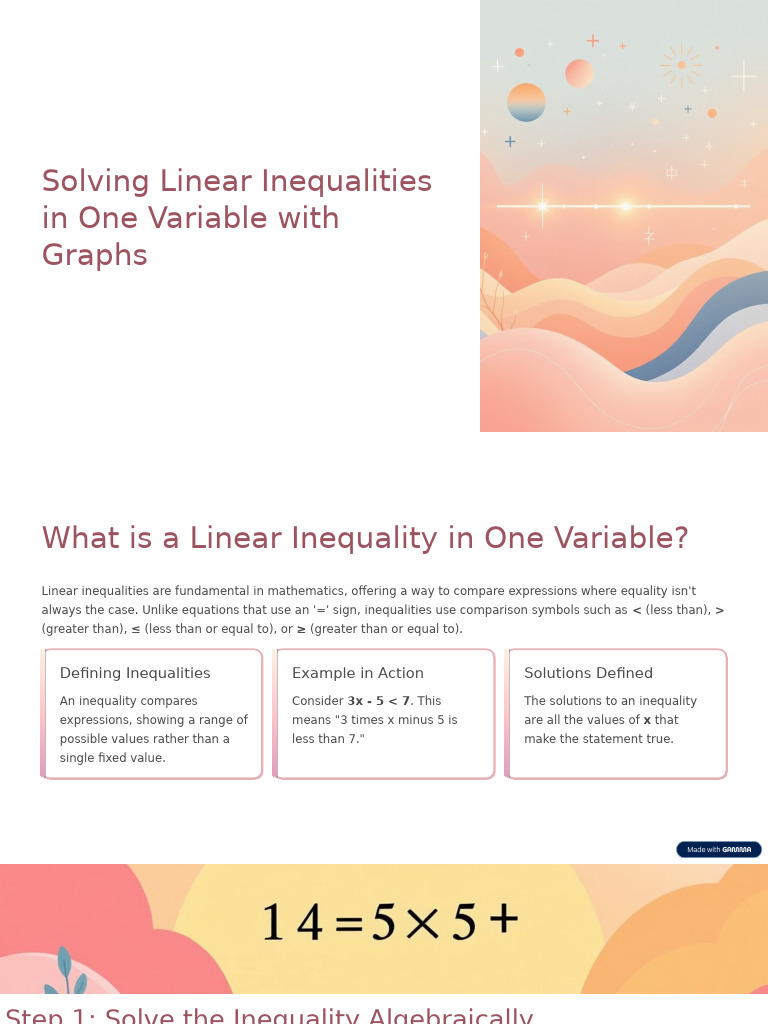 Graphing Linear Inequalities Explained | PDF | Inequality (Mathematics ...