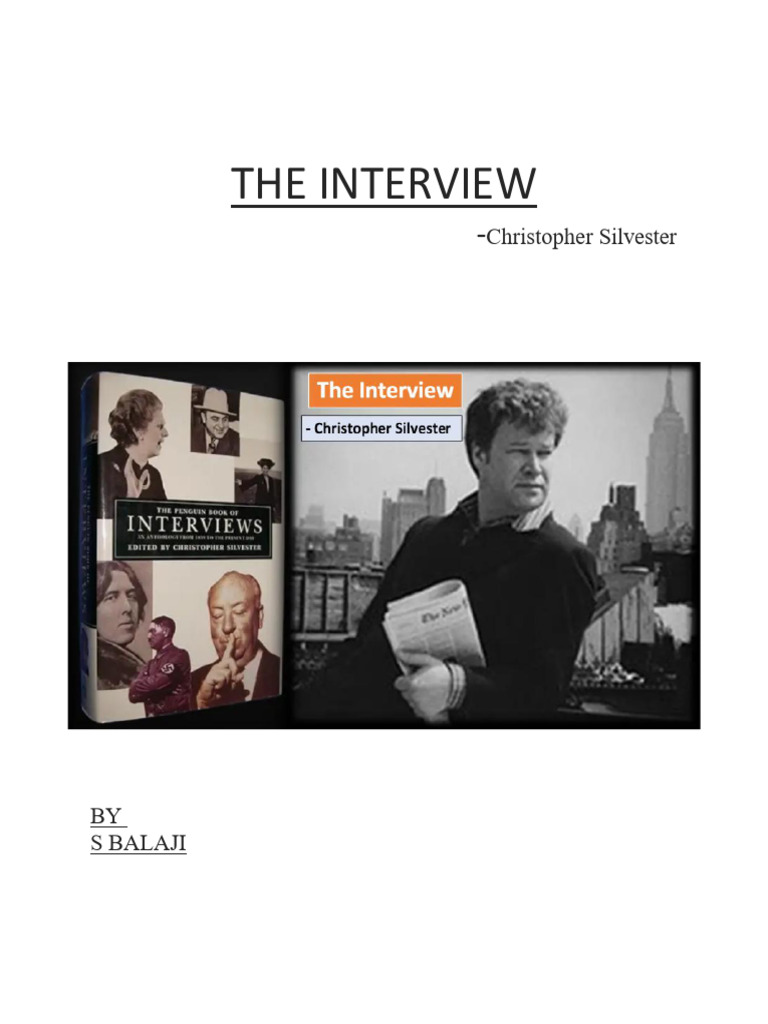 612330024 the Interview English Core Class 12 I a I Com 1 | PDF ...