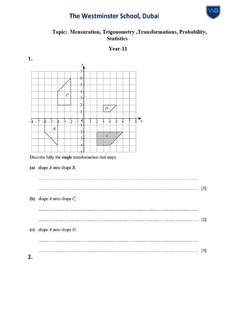 Yr11_term -1 Portion_worksheet - Copy | PDF