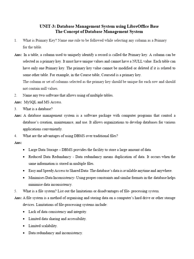 Database Management with LibreOffice Base | PDF | Relational Database ...