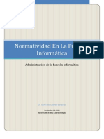 Normatividad de La Funcion Informatica