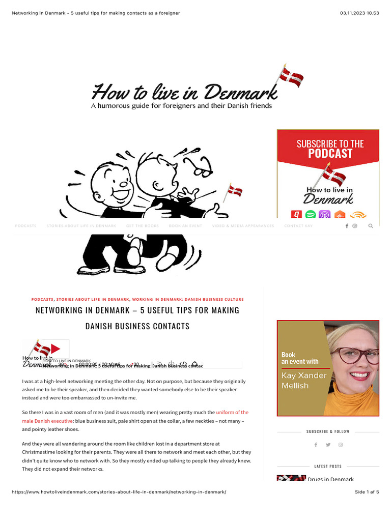 Networking Tips for Foreigners in Denmark | PDF | Denmark