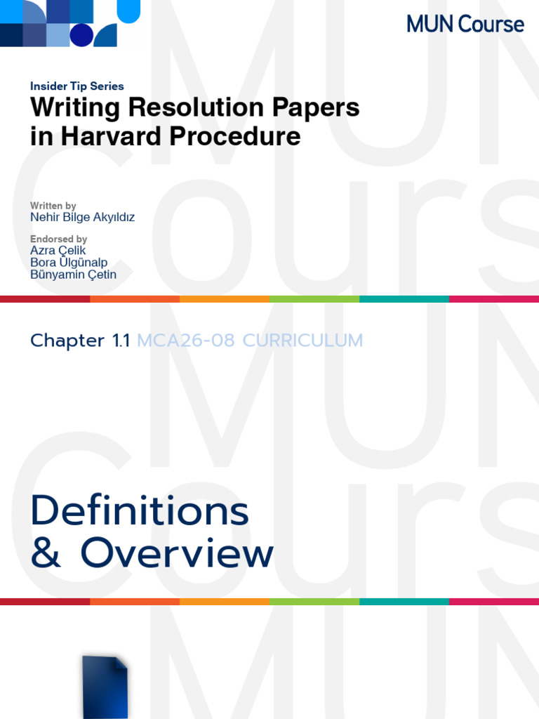 Writing Resolution Papers in Harvard Style | PDF | United Nations ...