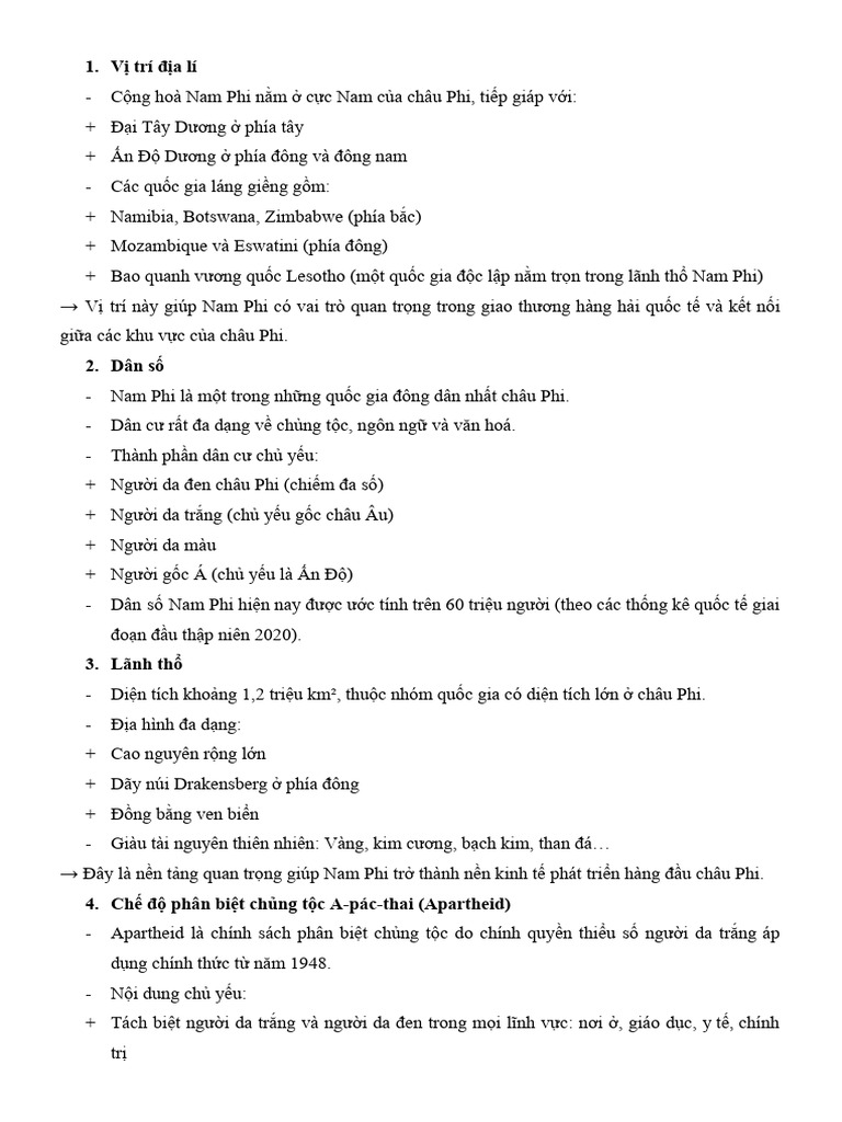 C NG Hoà Nam Phi | PDF
