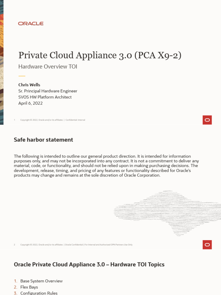 Oracle PCA 3.0 Hardware Overview | PDF | Solid State Drive | Computer ...