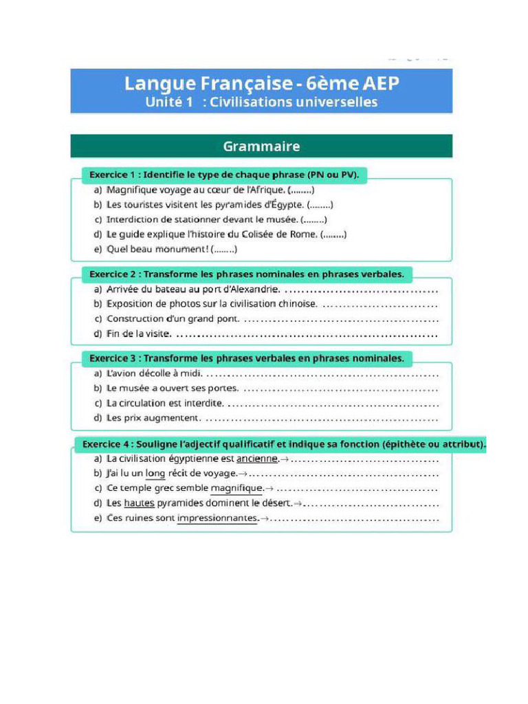 Document Francais 1 | PDF