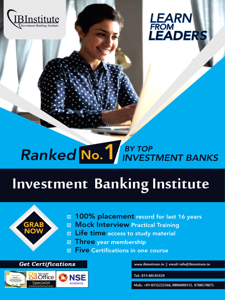 Ib Institute Brochure TTebsZPsYeJJKHCs | PDF | Discounted Cash Flow ...