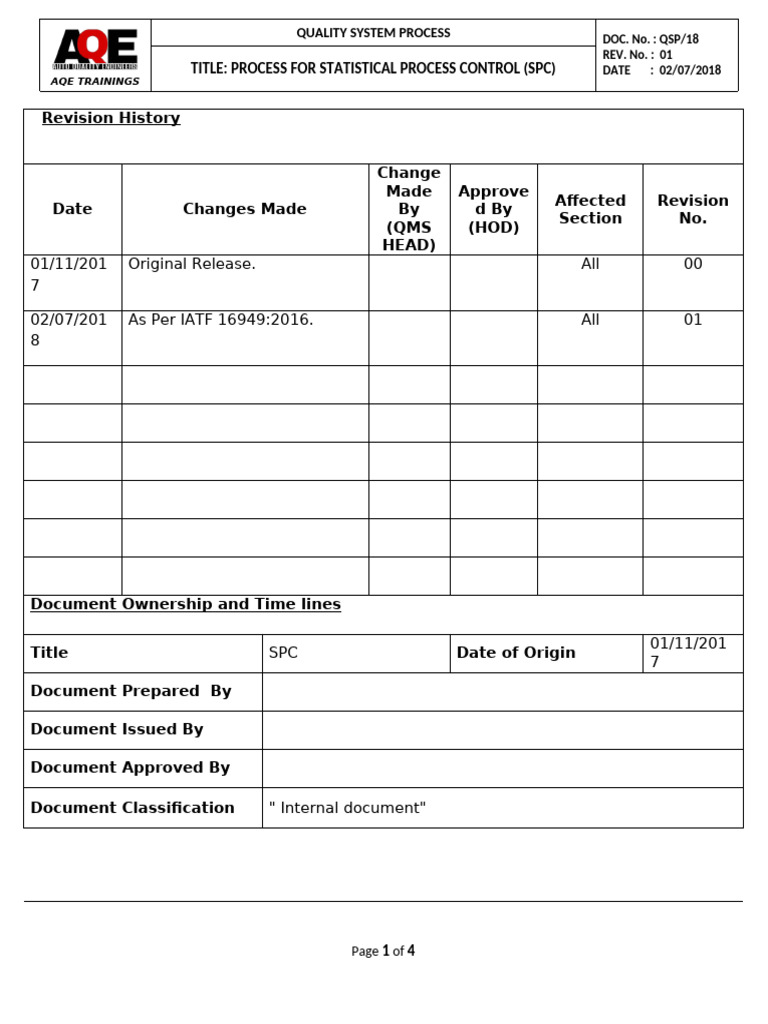 Statistical Process Control (SPC) Guide | PDF | Applied Mathematics