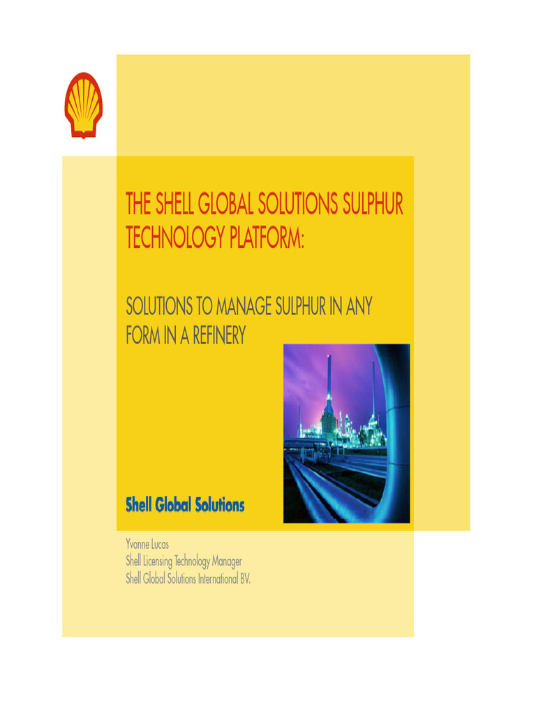 Shell's Sulphur Management Solutions | PDF | Fuels