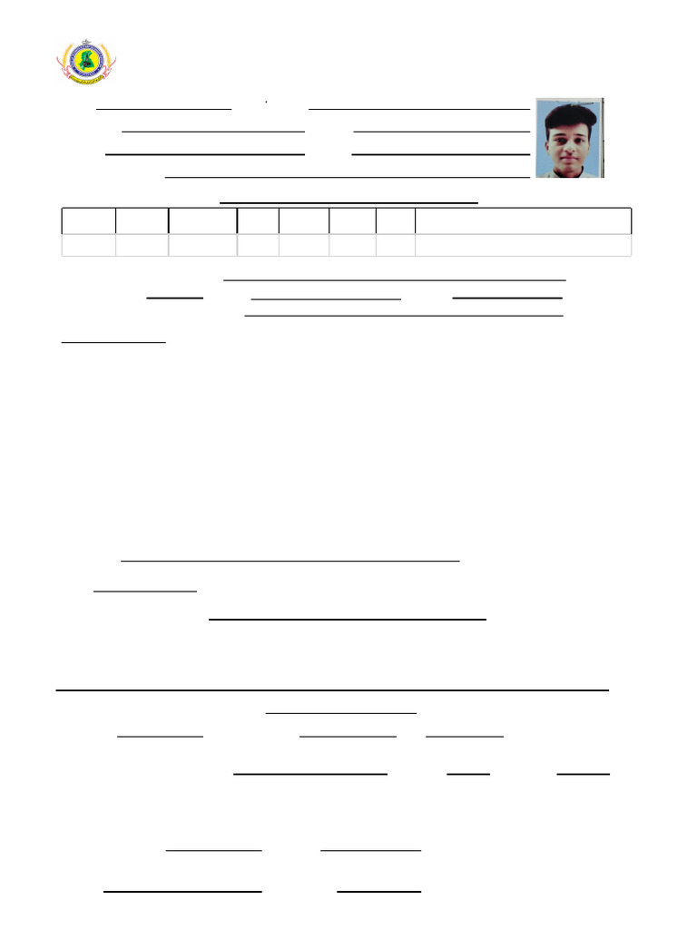 HSC-I Admission Application 2025-2026 | PDF