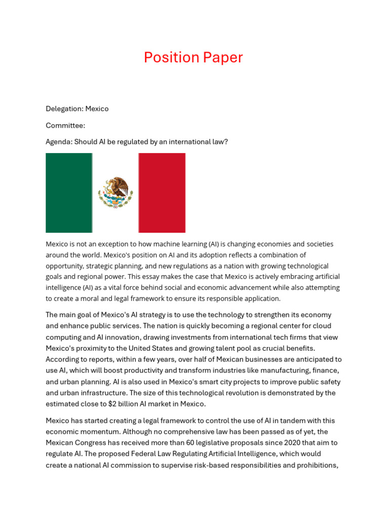 Position Paper | PDF | Artificial Intelligence | Intelligence (AI ...