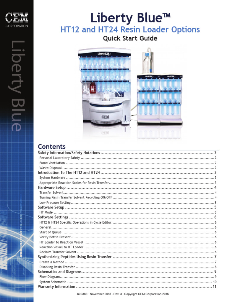 HT12 & HT24 Resin Loader Manual | PDF | Laboratories | Personal ...