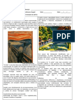 Atividade de Artes Expressionismo