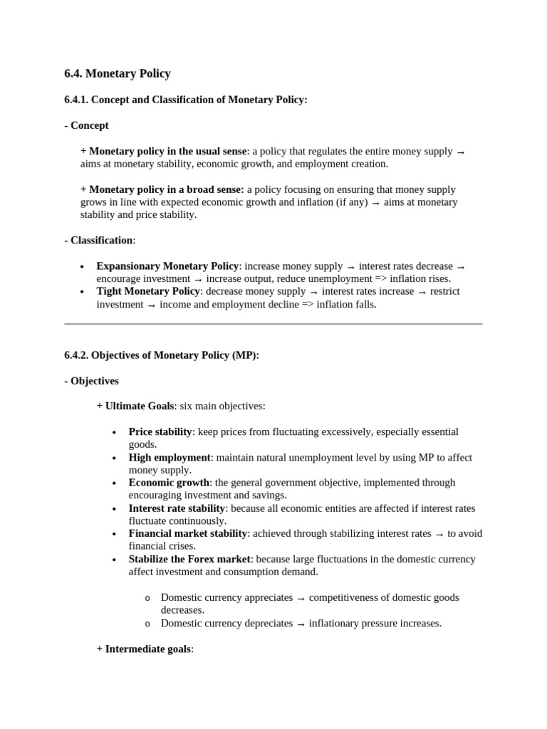 Understanding Monetary Policy Tools | PDF | Monetary Policy | Inflation