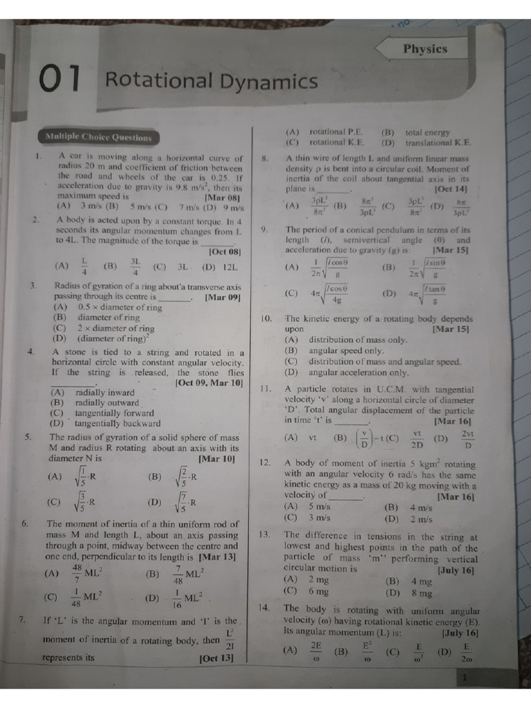 Rotational Motion | PDF