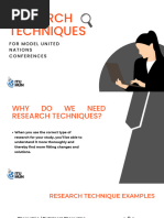 MUN Research: A Step-by-Step Guide | PDF
