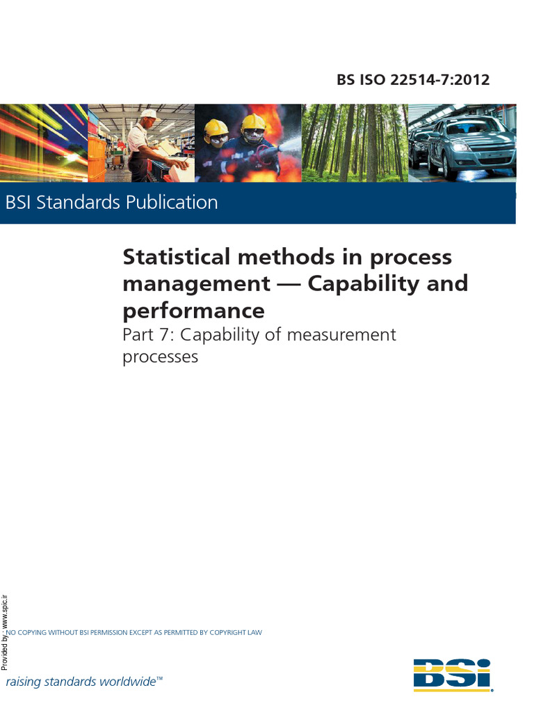 Measurement Process Capability Standards | PDF | Accuracy And Precision ...