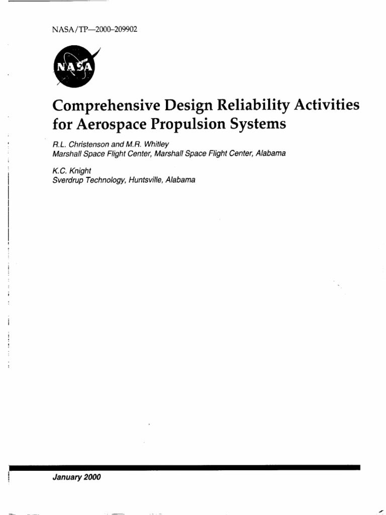 NASA_rs | PDF | Reliability Engineering | Spacecraft Propulsion