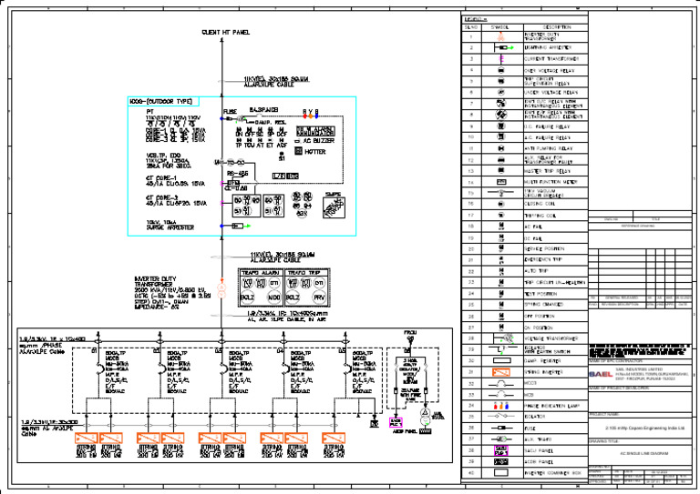 AC Single Line Diagram for SAEL Industries | PDF