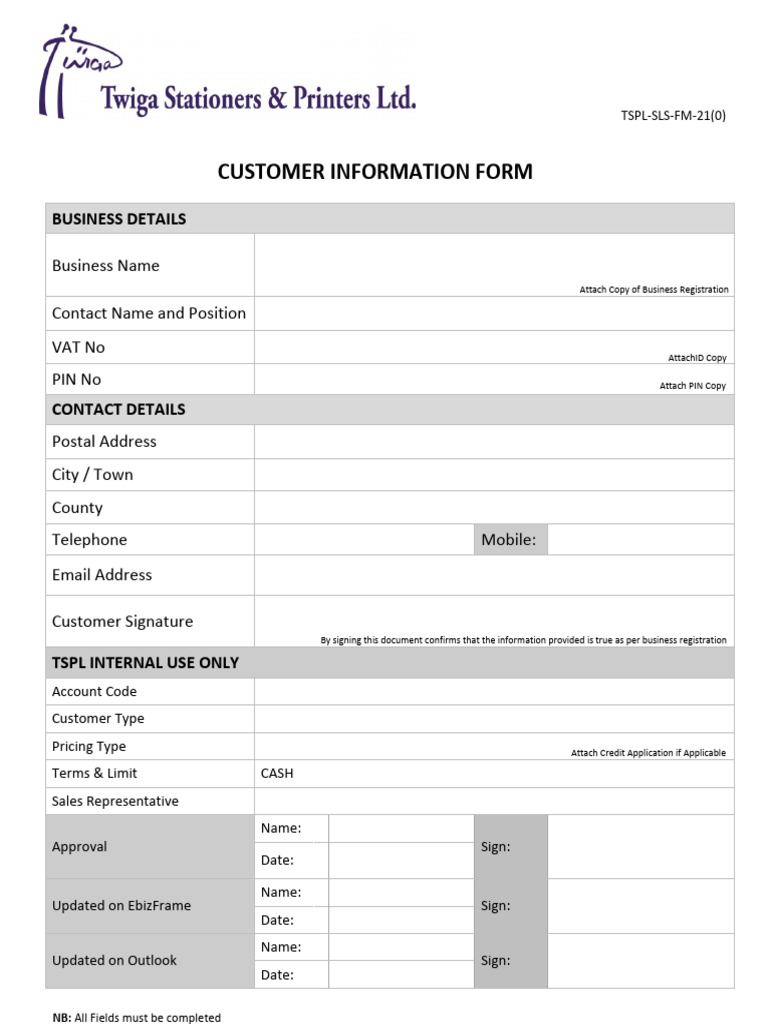 Account Opening Form (1) | PDF