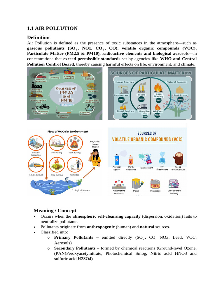 Understanding Air Pollution Causes and Effects | PDF | Water Pollution ...