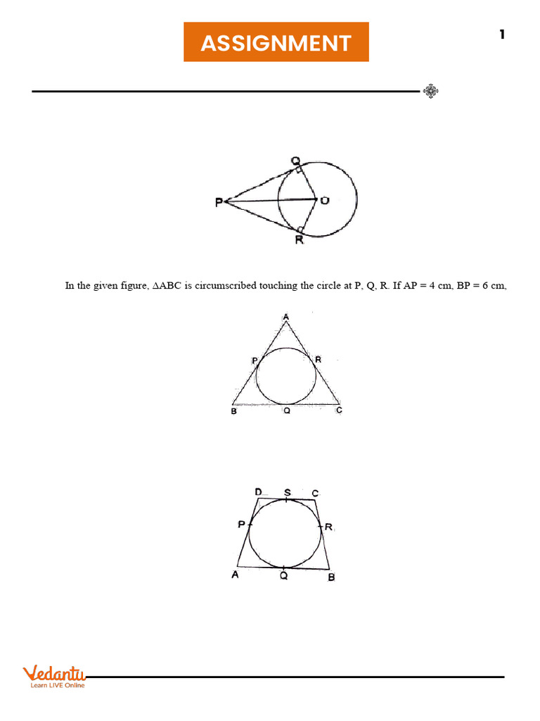 Level 6 Assignment 22(Tangent)Final | PDF | Circle | Analytic Geometry
